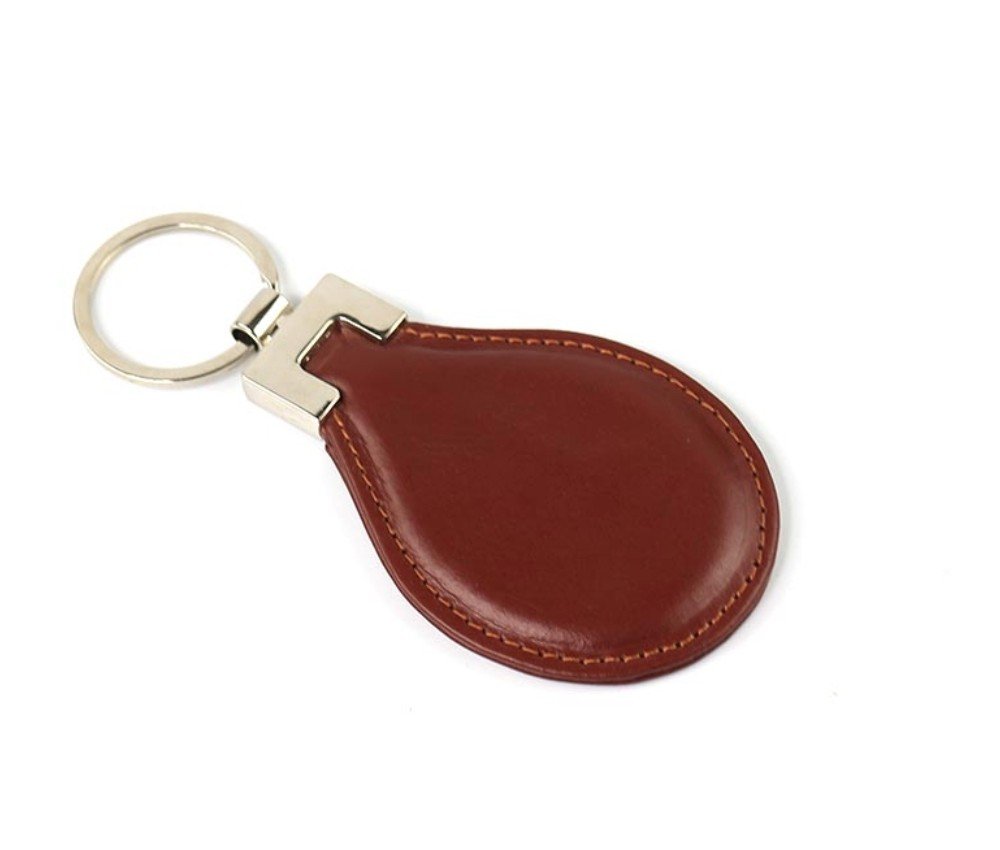 Brown Leather Keyring