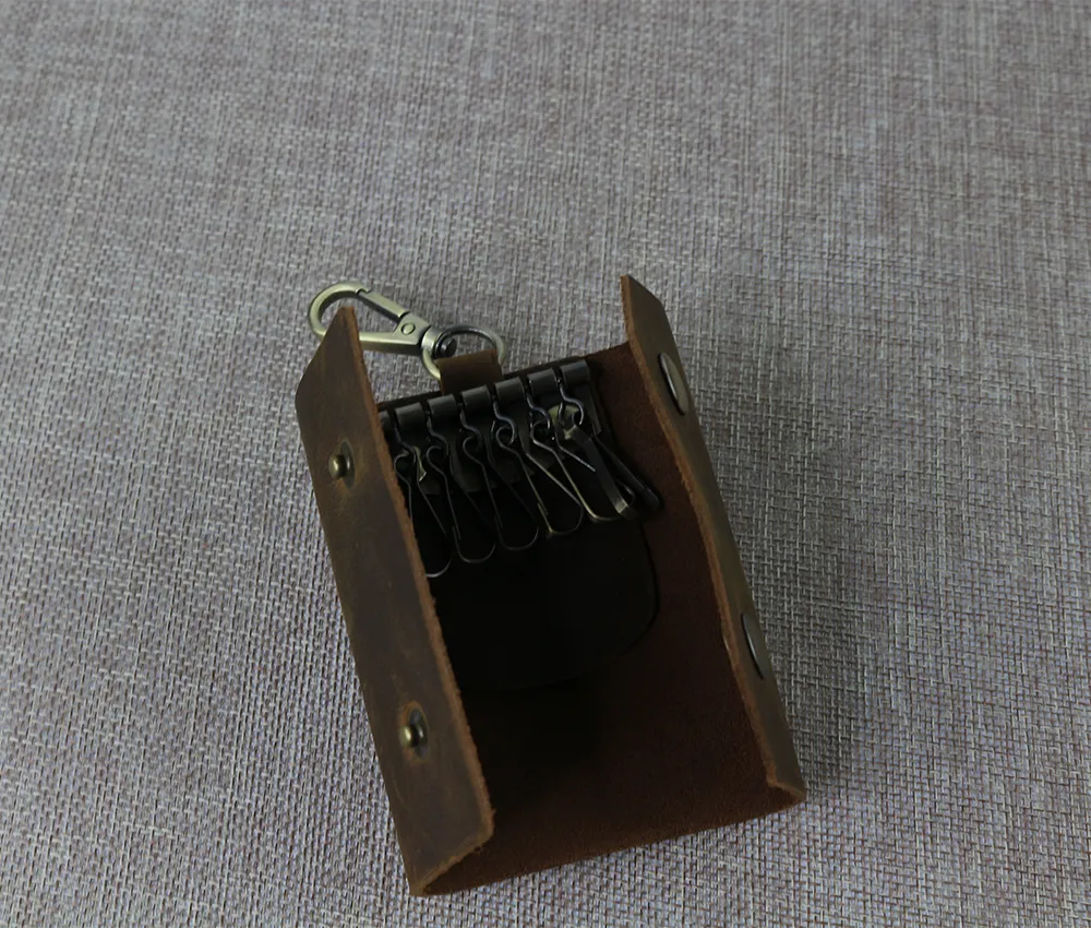 Display ofDark Brown Key Case