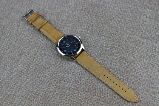 Light Brown Aniline Leather Watch Strap