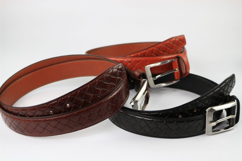 leather belt for men made in three colors by TASCONY.