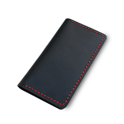 Black Long Leather wallet for Men