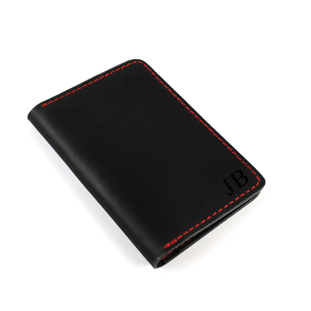 Personalised Handmade Brown Travel Leather Wallet