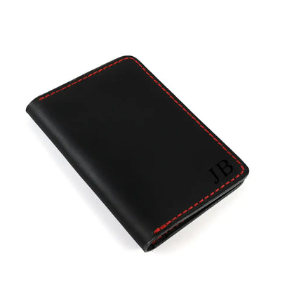 Personalised Handmade Brown Travel Leather Wallet