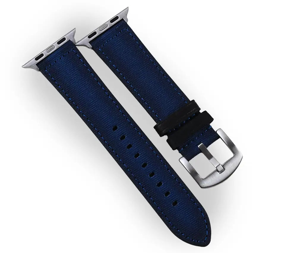 Blue Canvas Apple Watch Band