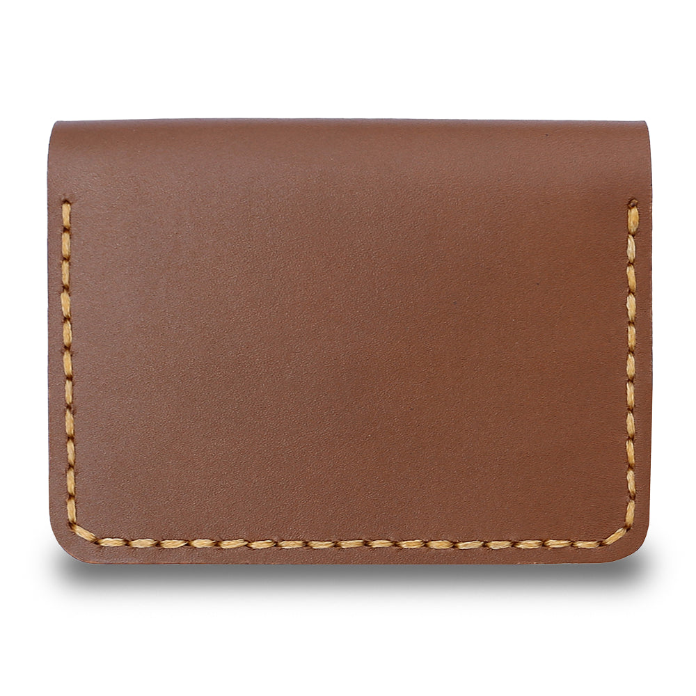 Brown Card Holder Wallet with Cash Pocket