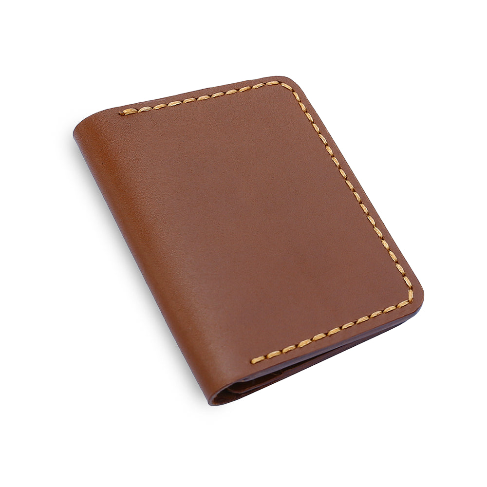 Brown Card Holder Wallet with Cash Pocket
