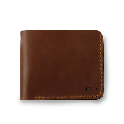 Personalised Brown Leather Wallet