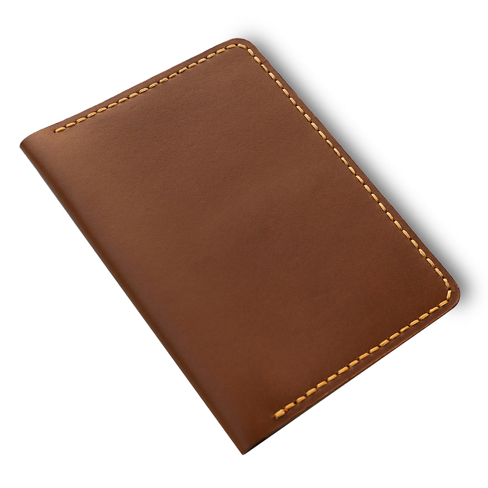 Handmade Brown Passport Holder Main