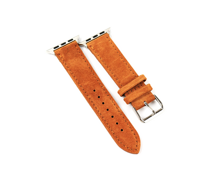 Brown Suede Leather Apple Watch Band