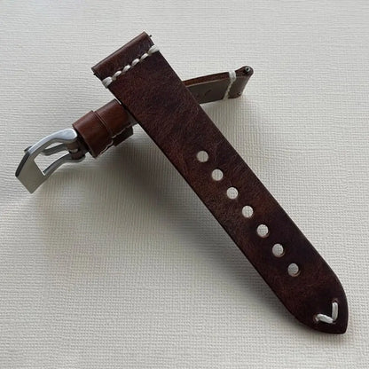 Brown Vintage Leather Watch Strap Quick Release