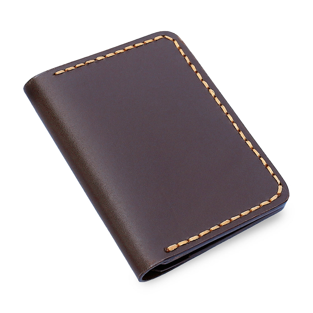 Brown Card Holder Wallet with Cash Pocket
