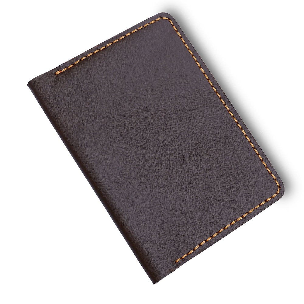 Handmade Dark Brown Passport Holder Main