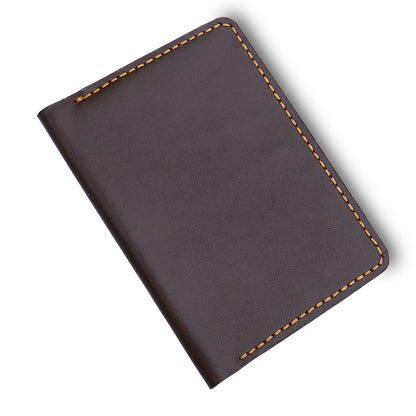 Handmade Dark Brown Passport Holder Main