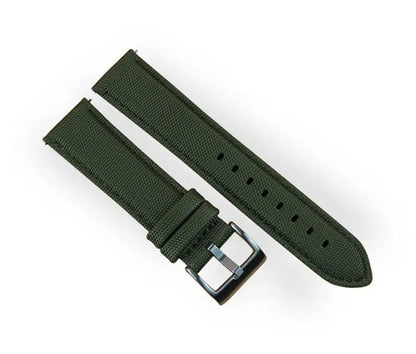 Green Sailcloth Quick Release Watch Strap