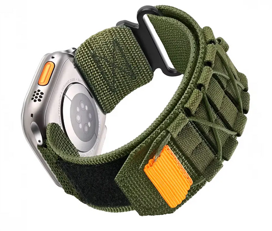 Velcro Green Tactical Watch Band Nylon