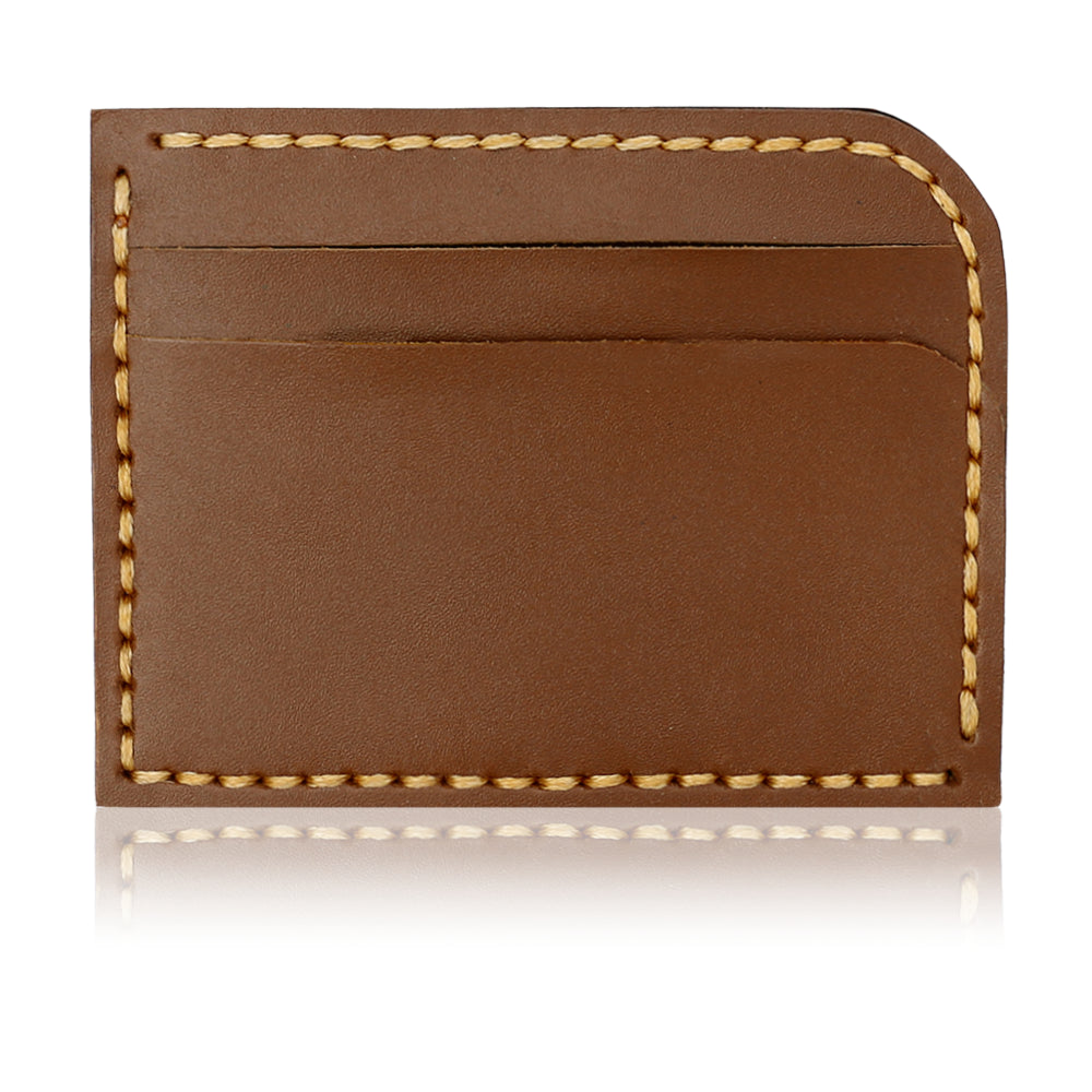 Slim Leather Cardholder Front Pocket Black