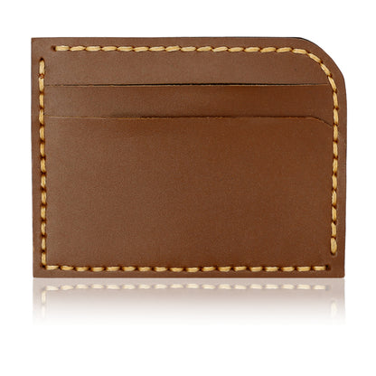 Slim Leather Cardholder Front Pocket Black