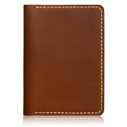 Handmade Brown Travel Leather Wallet