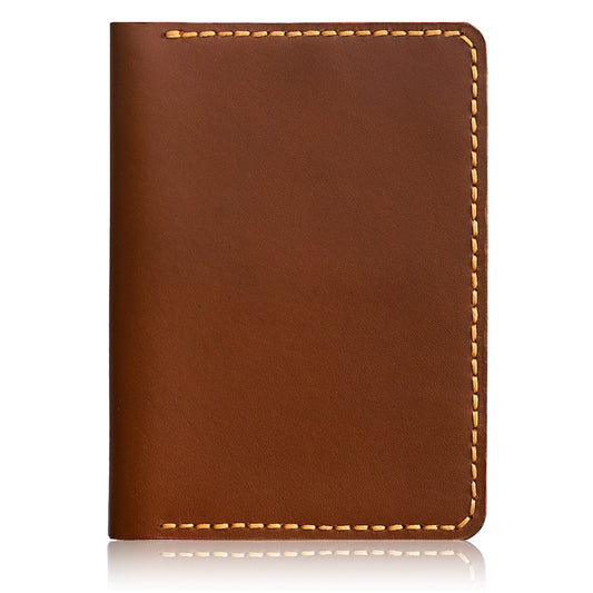 Handmade Brown Travel Leather Wallet