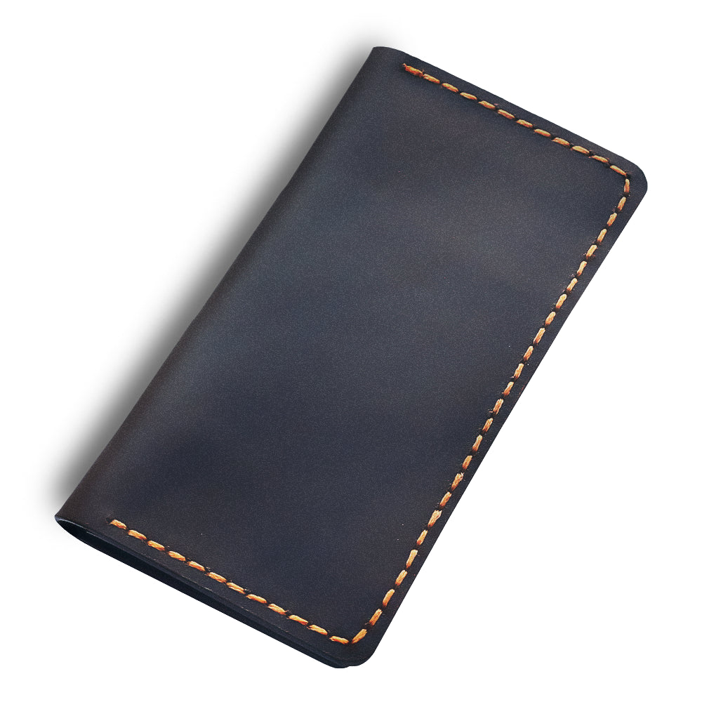 Handmade Dark Brown Long Wallet Mian Image copy