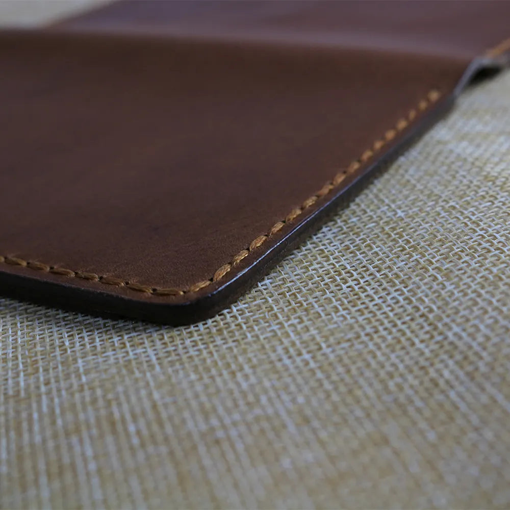 Handmade Brown Leather Travel Wallet