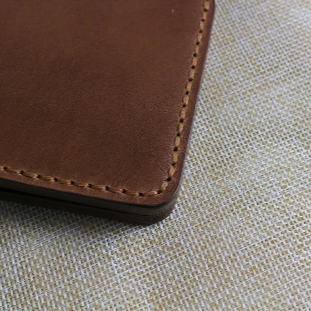 Handmade Brown Bifold Leather Wallet