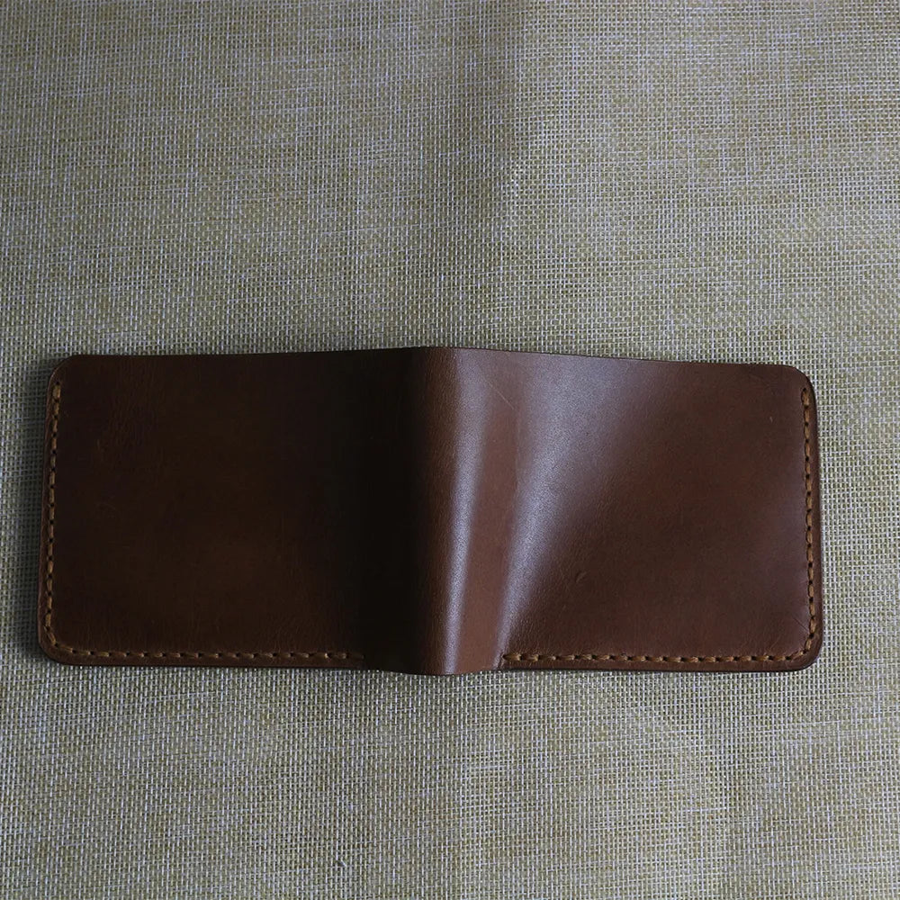 Handmade Brown Bifold Leather Wallet