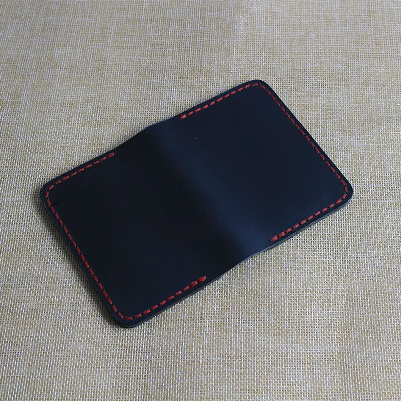 Black Card Holder Wallet with Cash Pocket