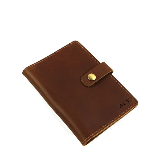 Brown Passport Holder Personalization