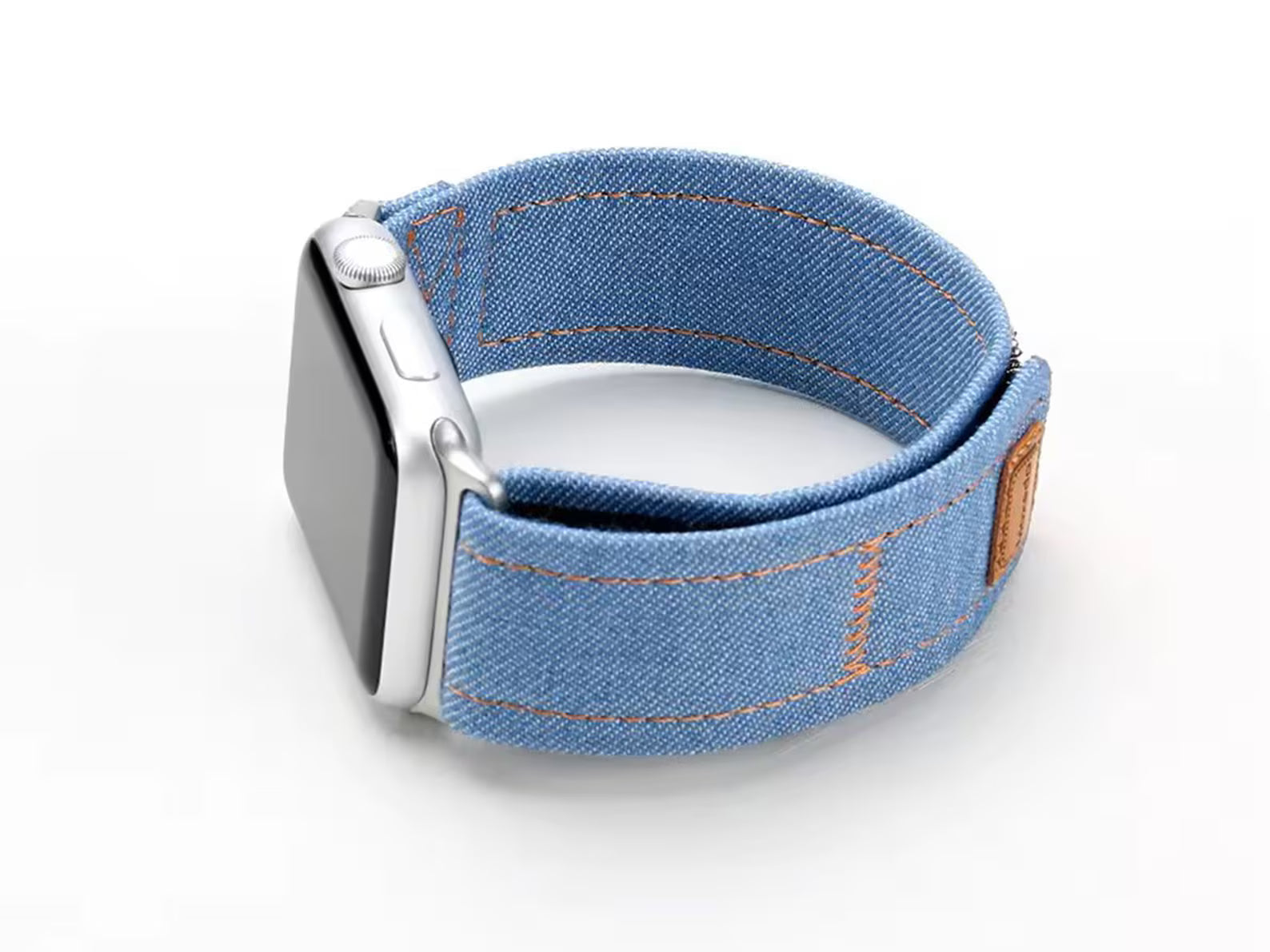 Velcro Denim Apple Watch Band