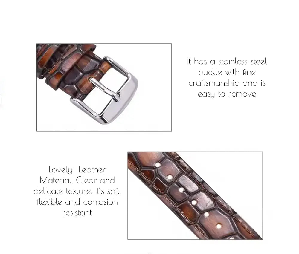 Green Crocodile Leather Watch Strap