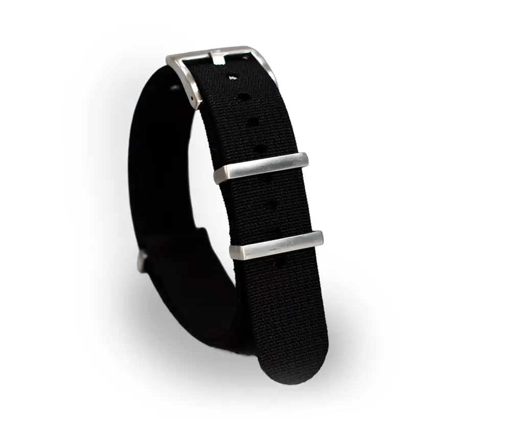 Single Pass Ballistic Ribbed Nylon Watch Strap