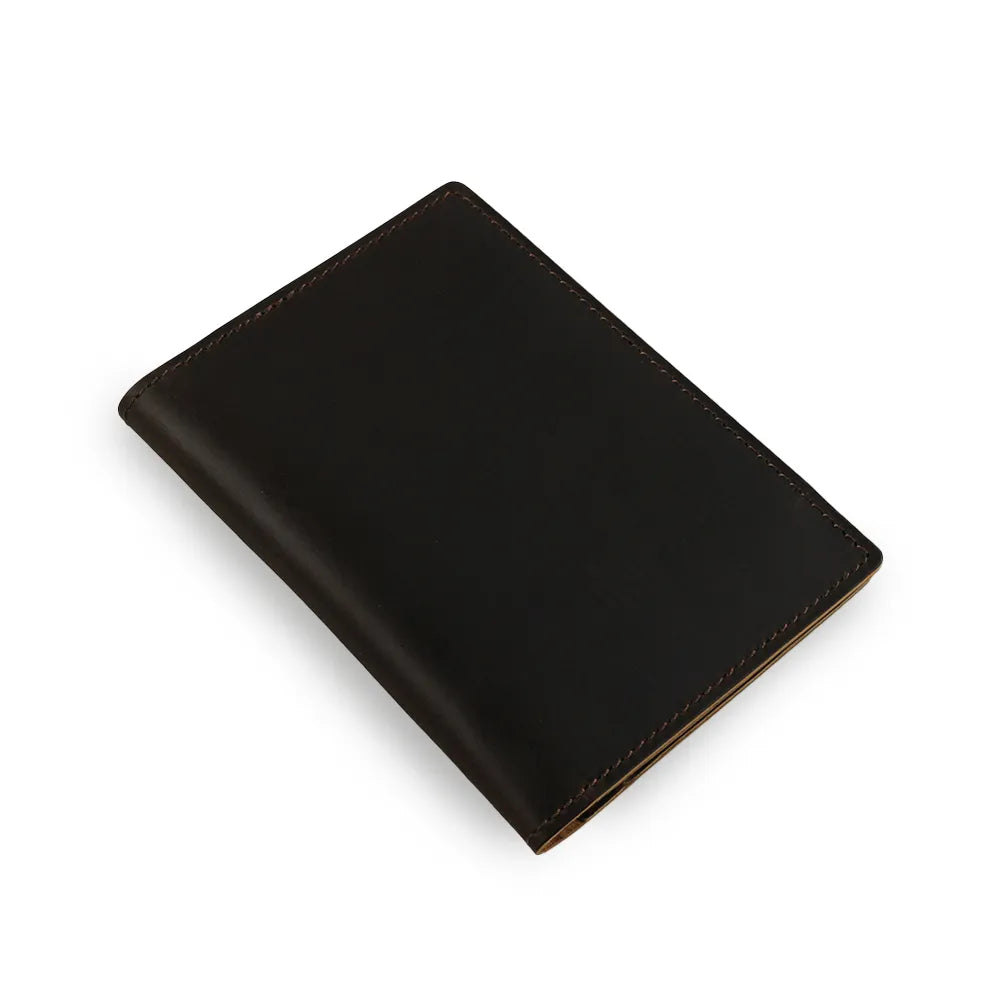 Slim Dark Brown Passport Holder
