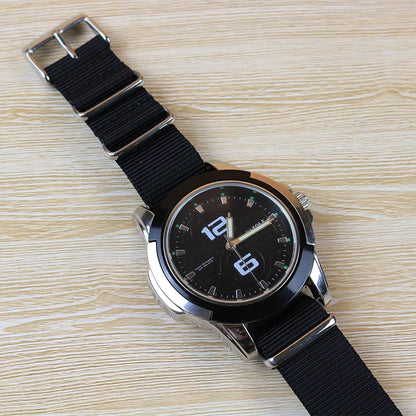 Black nylon NATO Watch band