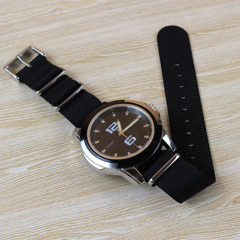 Black nylon NATO Watch band