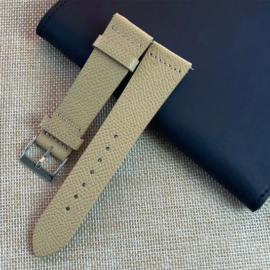 cream epsom watch strap