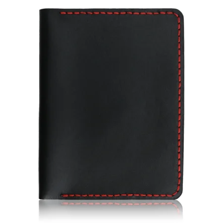 Handmade Black Travel Leather Wallet