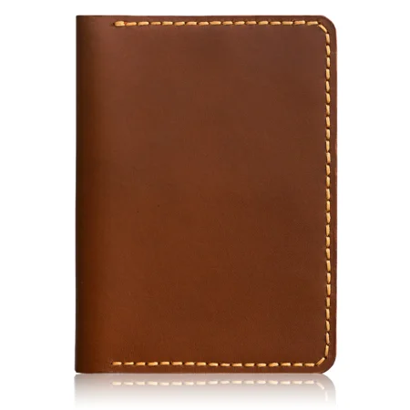 Handmade Brown Travel Leather Wallet