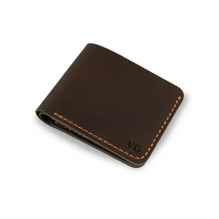 Personalised Dark Brown Leather Wallet