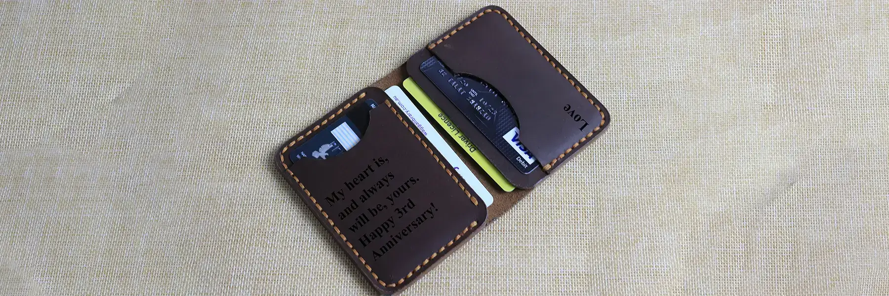 Dark Brown Cardholder Banner
