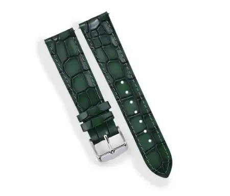 Green Crocodile Leather Watch Strap