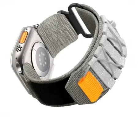 Velcro Grey Tactical Watch Band Nylon