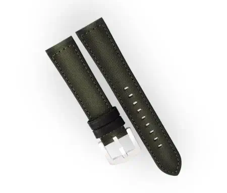 Green Canvas Quick Release Watch Strap 20/22mm